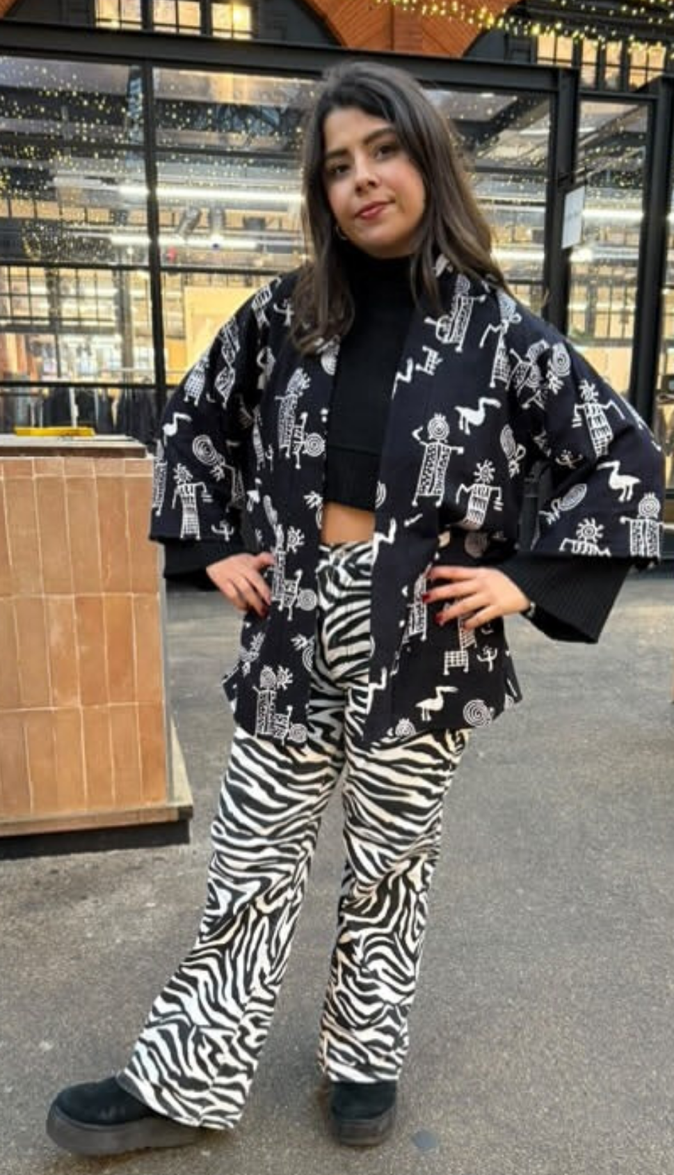 Reversible Linen Kimono
