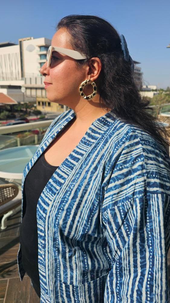 Reversible Linen Kimono