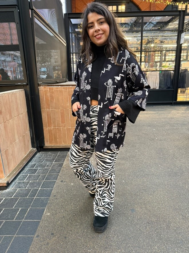Reversible Linen Kimono
