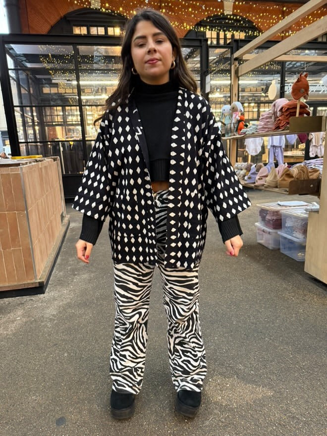 Reversible Linen Kimono